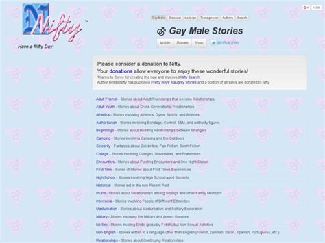 nifty ero|Gay Beginnings stories .